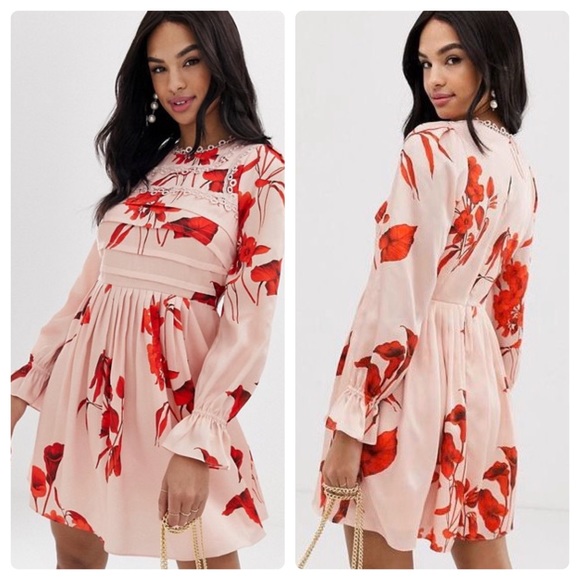 ted baker pale pink dress